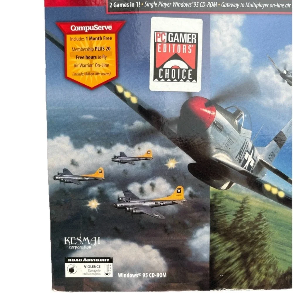 NEW- Air Warrior II PC CD Rom Interactive Magic Big Box Vintage Windows 95 Game